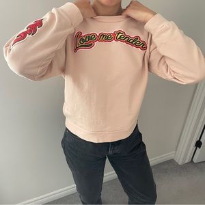 Italian High Fashion ‘Pinko’ Embroidered Crewneck ‘Made in Italy’